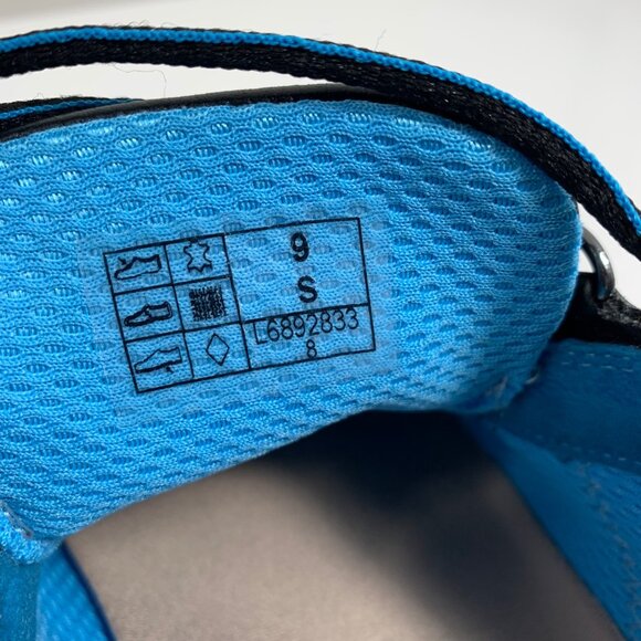 SAS Womens Black Sporty Lace-Up Walking Shoes Blue Accents Tripad Comfort SZ 9S - Picture 7 of 9